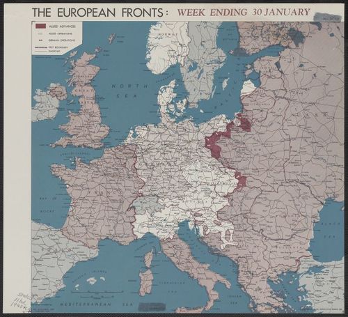 The European fronts [cartographic material] : week ending 30 January