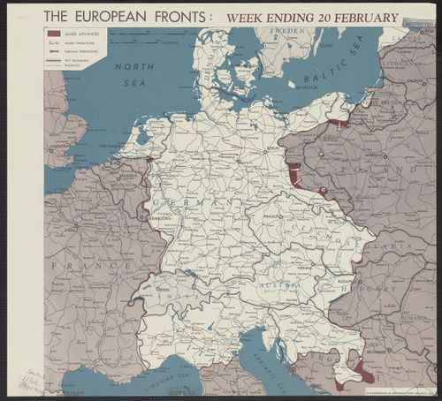 The European fronts [cartographic material] : week ending 20 February