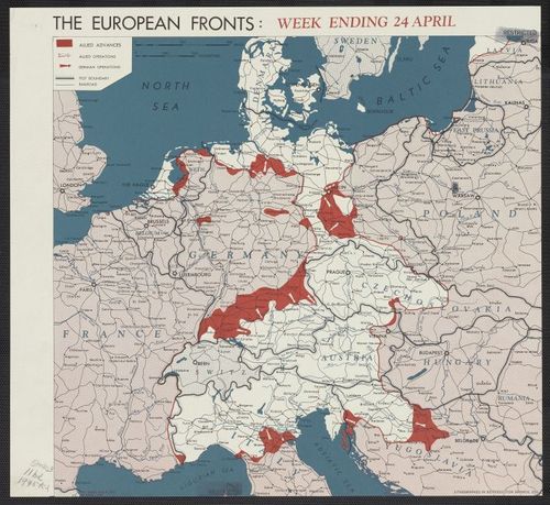 The European fronts [cartographic material] : week ending 24 April
