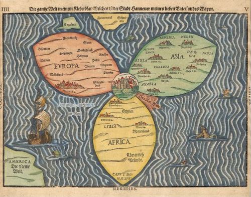 Bunting Clover Leaf Map - 1581&nbsp;