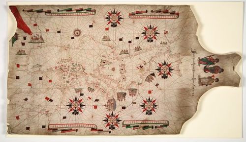 1584 Portolan Chart of the Mediterranean - Joan Martines (Andrew Gu)