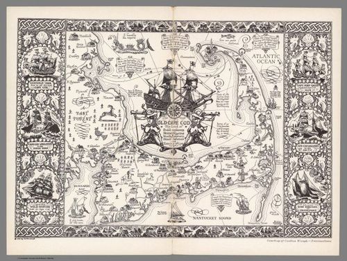 E414 - The Map of Cape Cod, Massachusetts - Coulton Waugh - 1930 - Jeff Sousa