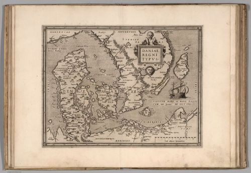 E414 - Daniae - Ortelius - 1570 - Nathan Moldavsky