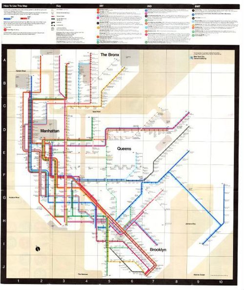 Bad Design – The 1972 Massimo Vignelli map of the New York subway - Orr Teva