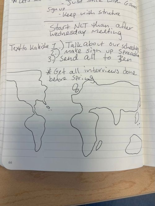 Self Drawn Map - From Memory - Jeff Sousa