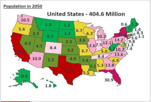 Speculation - U.S population estimate by 2050 - Fletcher Hoven