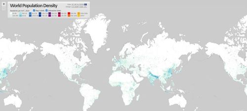 E414- World Population Density - 2020- Fletcher Hoven