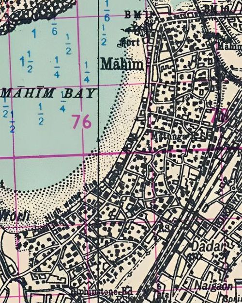 Survey of India - Bombay and Surrounding Country - 1946 - Mahim