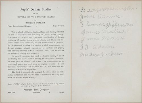 E541 - A First Book in American History - 1889 - 26242-26243