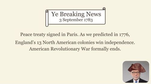 Ye Breaking News 3 September 1783