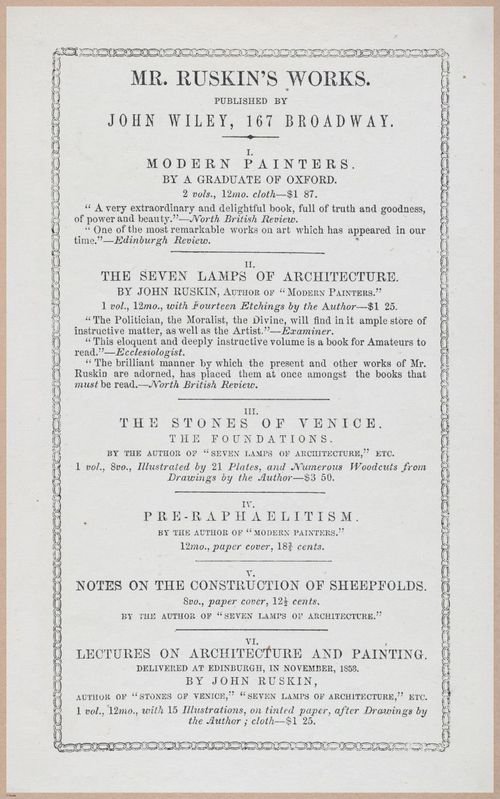 E555 - Lectures by Ruskin - 27299