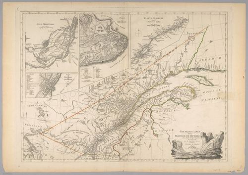 E560 - &nbsp;Nouvelle Carte de la Province de Quebec selon l'Edit du Roi d'Angleterre du 7. 8bre 1763 1777 - Jane and Ronald Gibbs Collection