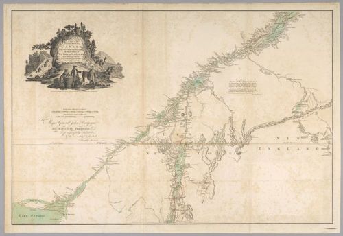 E560 - &nbsp;A Map of the Inhabited Part of Canada from the French Surveys with the Frontiers of New York and New England from the Large Survey by Claude Joseph Sauthier 1777 - Jane and Ronald Gibbs Collection