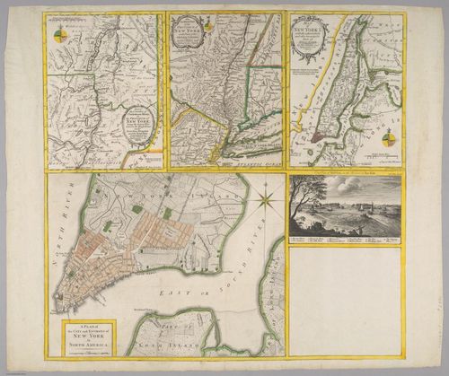 E560 - &nbsp;A Plan of the City and Environs of New York in North America - Jane and Ronald Gibbs Collection