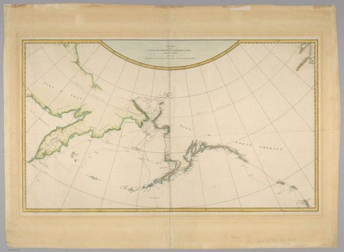E560 - &nbsp;Chart of NW Coast of America and NE Coast of Asia explored in the Years 1778 & 1779 - Jane and Ronald Gibbs Collection