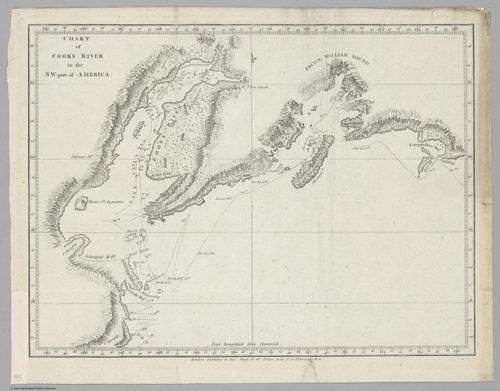 E560 - Chart of Cooks River in the N.W. Part of America - Jane and Ronald Gibbs Collection