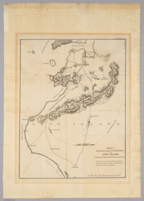 E560 - Sketch of General Grants Position on Long Island - Jane and Ronald Gibbs Collection