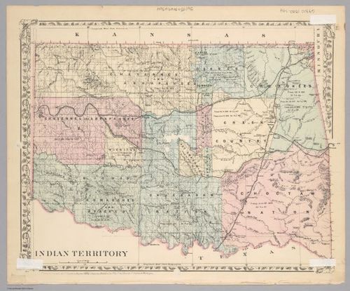 E560 - &nbsp; Colorado ; Indian Territory (1882) - Jane and Ronald Gibbs Collection