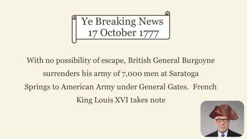 Ye Breaking News 17 October 1777