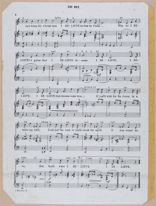 E588 - Various Musical Sheet - 29572