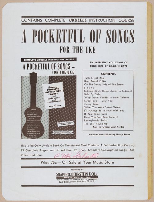 E588 - Various Musical Sheet - 29576