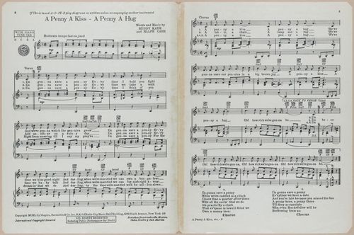 E588 - Various Musical Sheet - 29574-29575