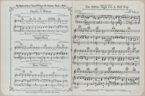 E588 - Various Musical Sheet - 29586-29587