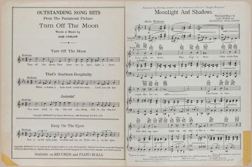 E588 - Various Musical Sheet - 29592-29593