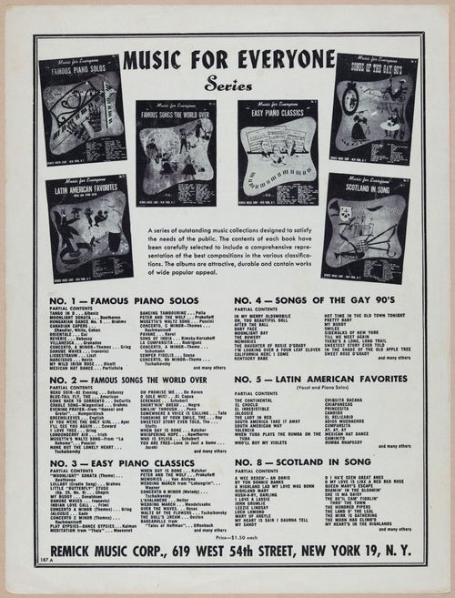 E588 - Various Musical Sheet - 29608