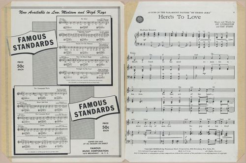 E588 - Various Musical Sheet - 29610-29611