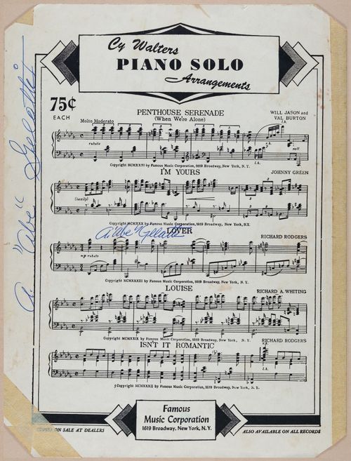 E588 - Various Musical Sheet - 29612