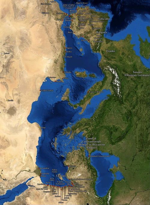 Modern Combined Map - Mediterranean Priority
