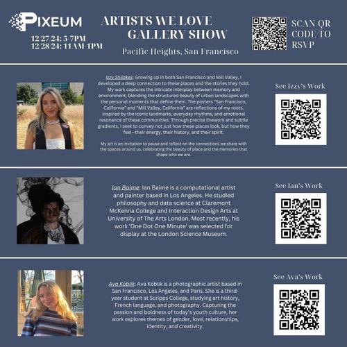 Up & Coming Artists - December 27 & 28, 2024