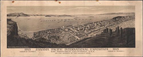 1914 Cardinell-Vincent View of the Panama Pacific International Exhibition; San Francisco (Geographicus Rare Antique Maps)