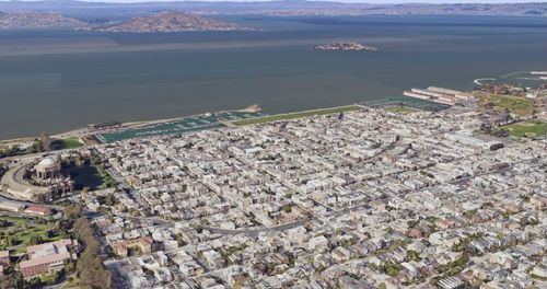 Marina District Today (Google Earth)