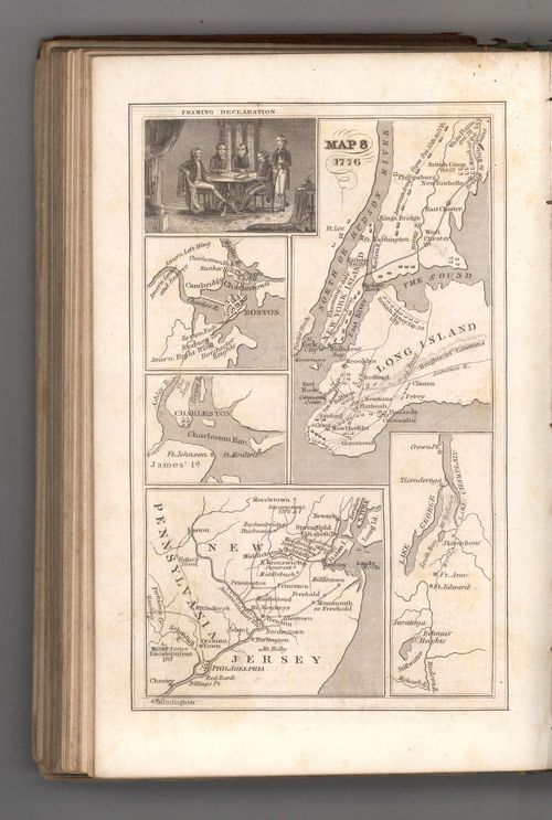 Map 8. 1776 - Emma Willard - 1842 - Lucy Everett