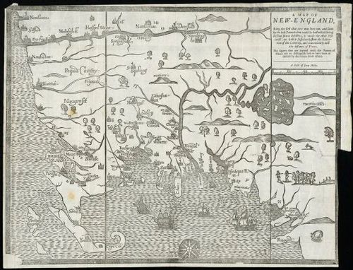 A Map of New England - John Foster - 1677 - Kate Keenan
