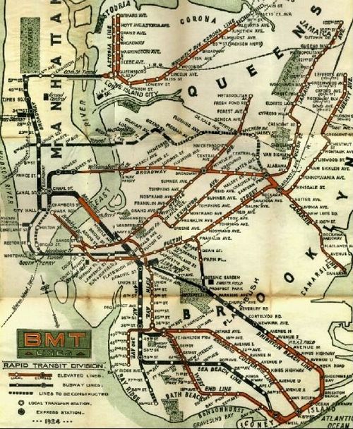 Vintage Subway Map - Aidan and Jake