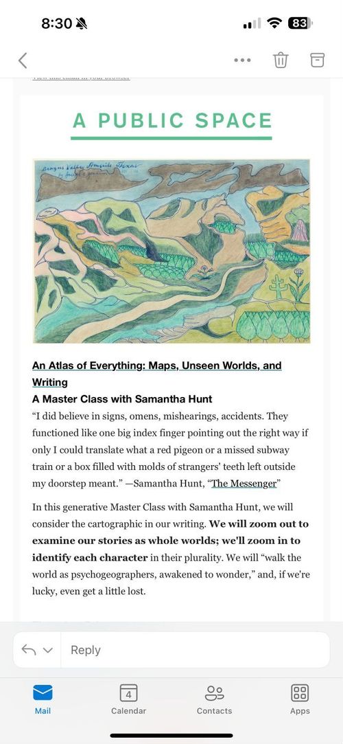 Maps in Fiction - Samantha Hunt - from Howard Altmann