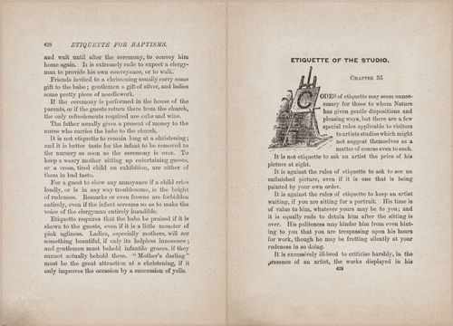 E627 - Manners, Culture and Dress - 1894 - 1422-1423