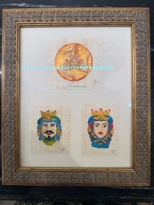 Art from Sicily on papyrus