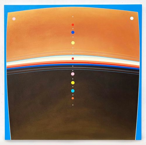 Kurt Herrmann, Copperhead, 2025, Acrylic on Canvas, 48 x 48 in