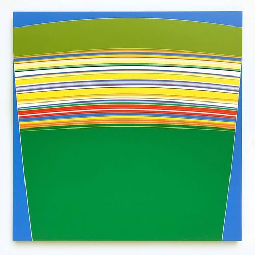 Kurt Herrmann, In the Trees, 2025, Acrylic on Canvas, 48 x 48 in