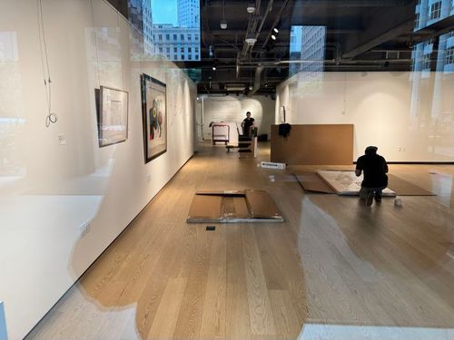 The exhibit is gone, the day after I saw it!
