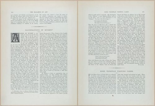 E601 - The Magazine of Art - 1885-1886