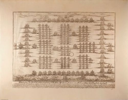 William of Orange crossing the English Channel