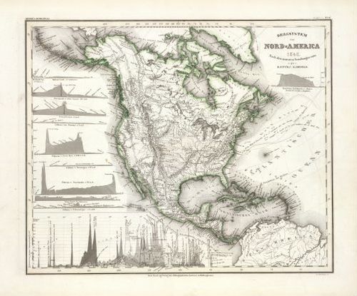 Bergsystem, North America - Carl Christian Franz Radefeld - 1850