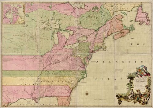 A Map of the British and French Dominions in North America - from Ken Habeeb