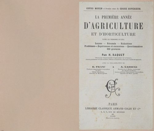 &nbsp;E694 - D'Agriculture - i6023