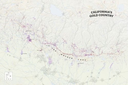 A Cartographic View of the California Gold Rush